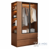Tủ Quần Áo Cánh Kính Nhỏ Gọn Có Kệ Mở ZM-10050 - ảnh chi tiết 2