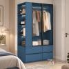 Tủ Quần Áo Cánh Kính Nhỏ Gọn Có Kệ Mở ZM-10050 - ảnh chi tiết 8