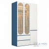 Tủ Quần Áo Cánh Mây Đan Phối Xanh ZM-10054 - 1200x600x2200mm - ZM-10054.1