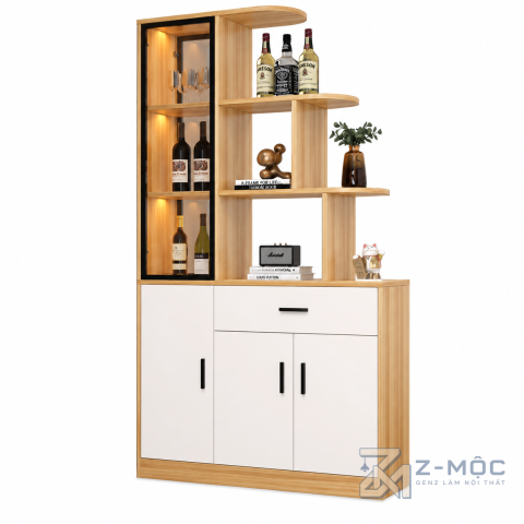 Tủ Rượu Trưng Bày Phòng Khách Màu Xanh Độc Đáo V ZM-93004 - ảnh chi tiết 1