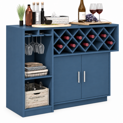 Tủ Rượu Xanh Kiểu Dáng Nhỏ Gọn Độc Đáo ZM-93009 - 1200x400x850mm - ZM-93009.2