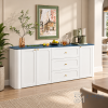 Tủ Trang Trí Màu Trắng Nhiều Ngăn Dáng Dài ZM-94027 - ảnh chi tiết 6