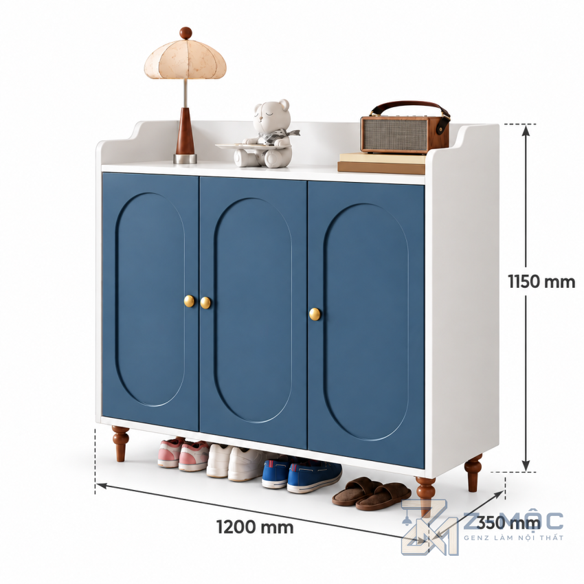 Kích thước chi tiết Tủ Giày Nhiều Ngăn Thiết Kế Sang Trọng ZM-95018