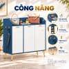 Ba cánh lưu trữ kết hợp mặt để đồ tiện dụng