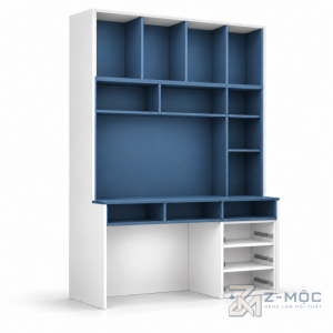 Bàn Học Liền Kệ Sách Gỗ Công Nghiệp Độc Đáo ZM-70097 - ảnh chi tiết 6