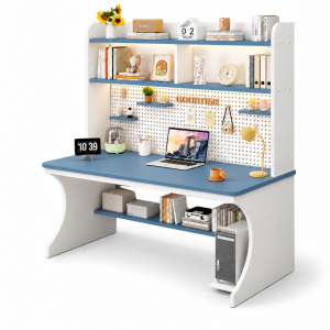 Bàn Học Liền Kệ Sách Gỗ Công Nghiệp Hiện Đại ZM-70104