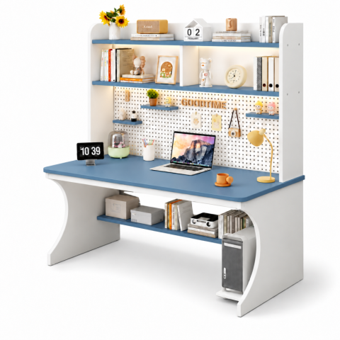 Bàn Học Liền Kệ Sách Gỗ Công Nghiệp Hiện Đại ZM-70104