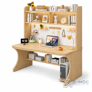 Bàn Học Liền Kệ Sách Gỗ Công Nghiệp Hiện Đại ZM-70104 - ảnh chi tiết 2