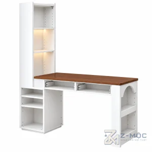 Bàn Làm Việc Liền Gỗ Công Nghiệp Bền Đẹp Hiện Đại ZM-70096 - ảnh chi tiết 5