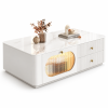 Bàn Trà Sơn Trắng Cánh Kính Đẹp Độc Đáo Hiện Đại ZM-91012 - 1200x600x350mm có mặt đá - ZM-91012.2