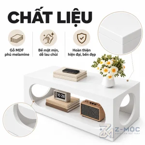Chất liệu gỗ MDF phủ melamine