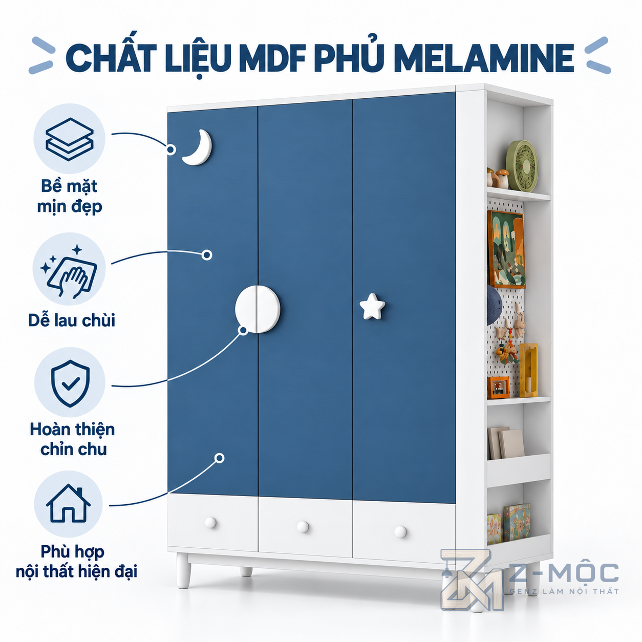 Chất Liệu Gỗ MDF Phủ Melamine