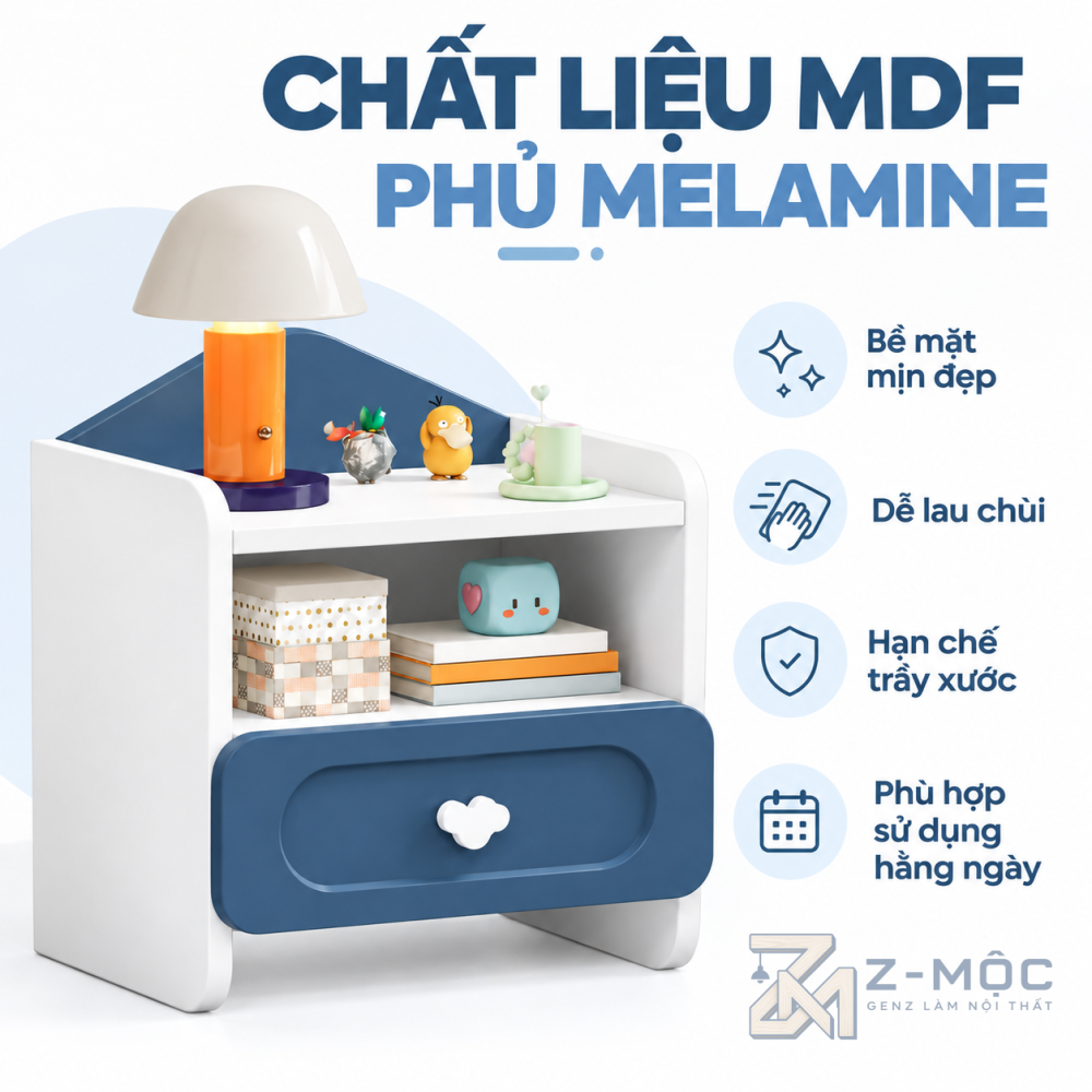 Chất Liệu Gỗ MDF Phủ Melamine Bền Đẹp