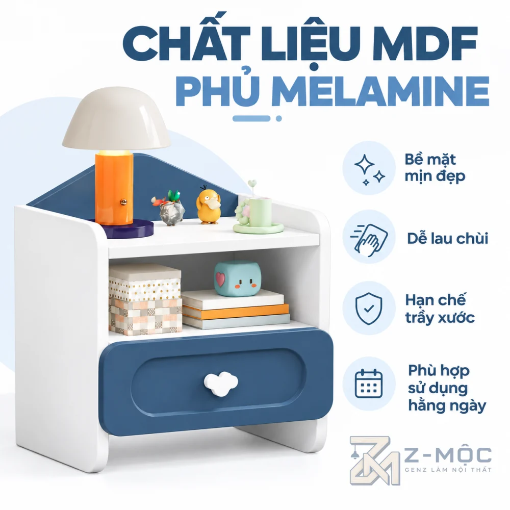 Chất Liệu Gỗ MDF Phủ Melamine Bền Đẹp