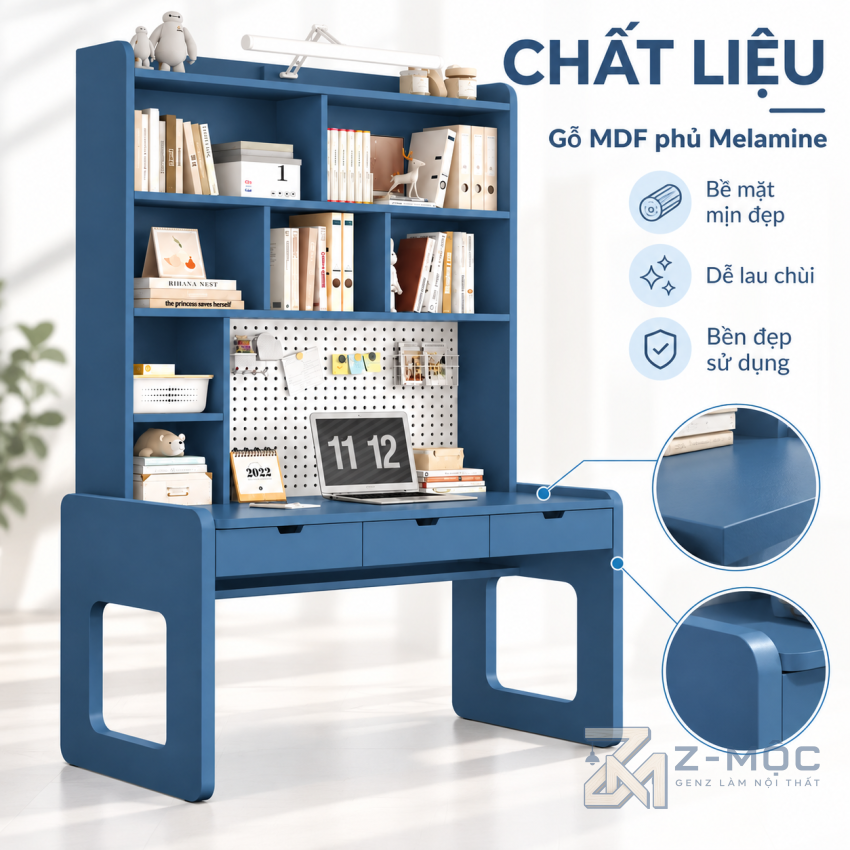 Chất Liệu Gỗ MDF Phủ Melamine Bền Đẹp