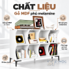 Chất liệu gỗ MDF phủ melamine bền đẹp