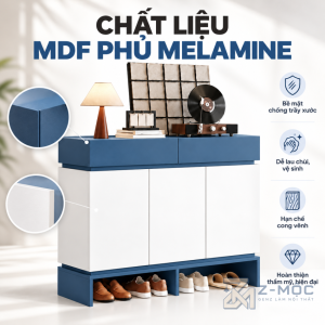 Chất Liệu Gỗ MDF Phủ Melamine Bền Đẹp