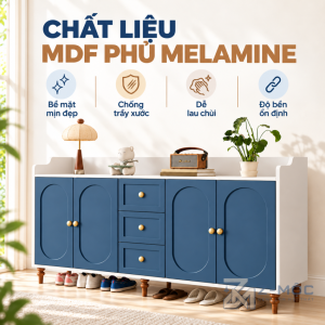 Chất Liệu Gỗ MDF Phủ Melamine Bền Đẹp