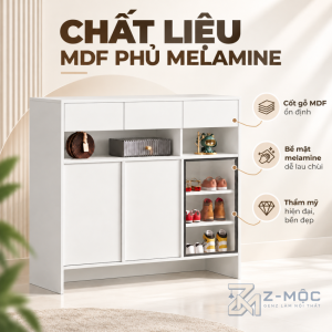 Chất Liệu Gỗ MDF Phủ Melamine Bền Đẹp