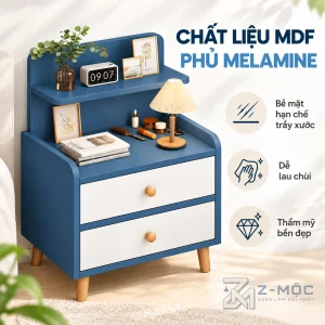 Chất Liệu Gỗ MDF Phủ Melamine Bền Đẹp, Chống Ẩm