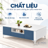 Chất liệu gỗ MDF phủ melamine bền đẹp, dễ vệ sinh
