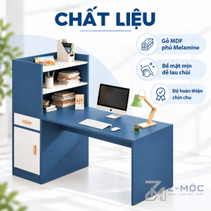 Chất Liệu Gỗ MDF Phủ Melamine Bền Đẹp, Dễ Vệ Sinh