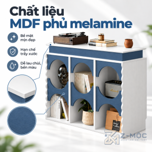Chất Liệu Gỗ MDF Phủ Melamine Bền Đẹp, Dễ Vệ Sinh