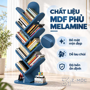 Chất Liệu Gỗ MDF Phủ Melamine Bền Đẹp, Dễ Vệ Sinh