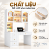 Chất liệu gỗ MDF phủ Melamine kết hợp cánh phun sơn S8 cao cấp