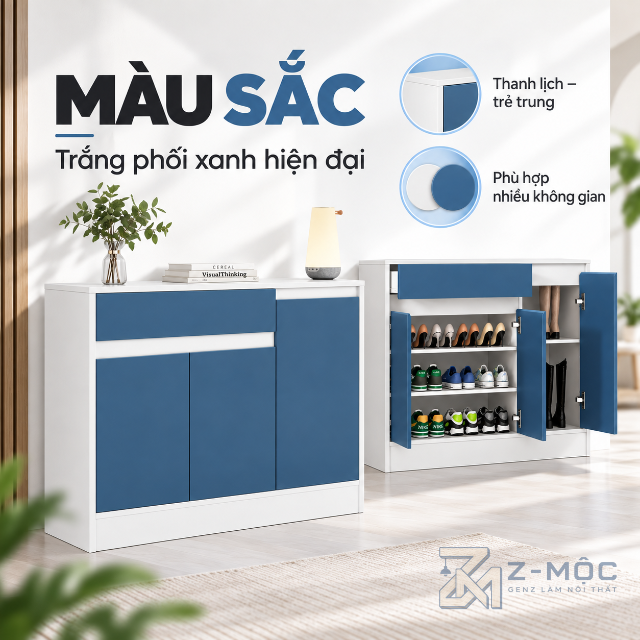 Dễ bố trí trong nhiều không gian gia đình