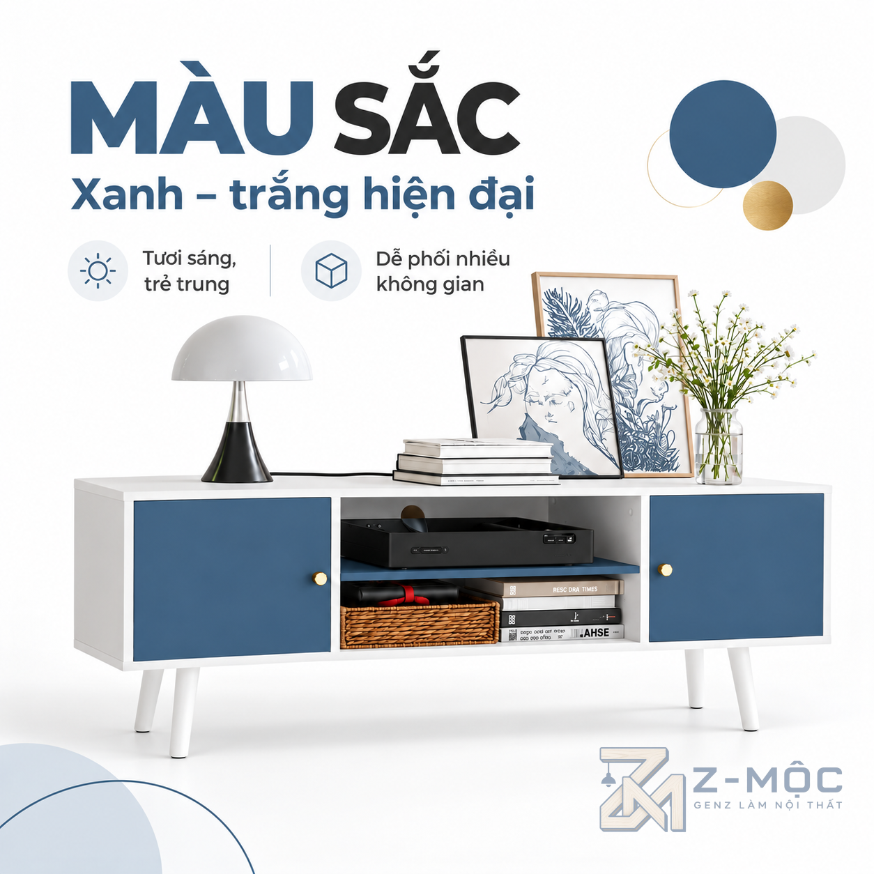 Dễ bố trí trong phòng khách nhỏ