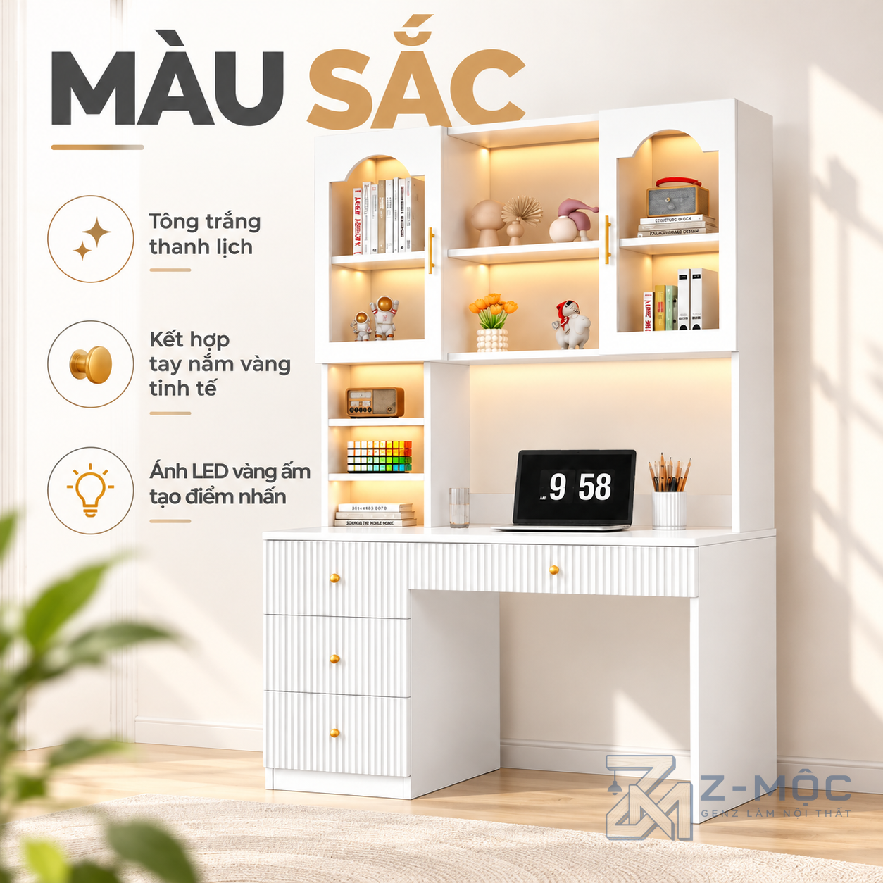 Dễ dàng bố trí trong nhiều không gian nội thất