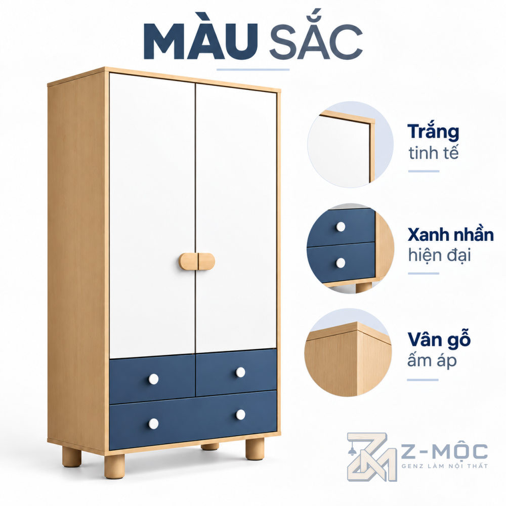 Dễ kết hợp với không gian phòng ngủ của bé