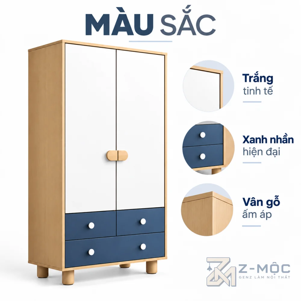 Dễ kết hợp với không gian phòng ngủ của bé