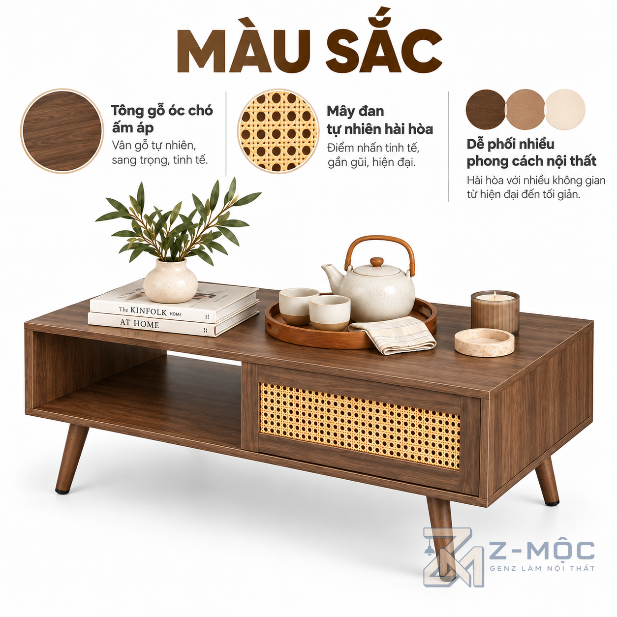 Dễ phối với nhiều không gian phòng khách