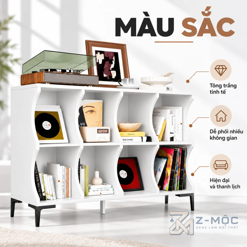 Dễ phối với phòng khách và góc làm việc