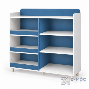 Giá Sách Cánh Kính Lật Lên Hiện Đại Xanh Trắng ZM-71016 - ảnh chi tiết 6