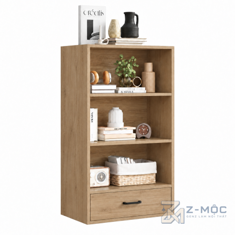 Giá Sách Màu Trắng Có Ngăn Kéo Nhỏ Gọn ZM-71013 - ảnh chi tiết 1