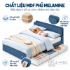 Gỗ MDF phủ melamine bền đẹp, dễ vệ sinh
