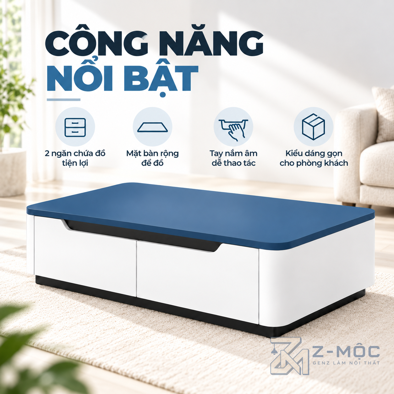 Hai Ngăn Kéo Tiện Lợi, Giữ Phòng Khách Ngăn Nắp