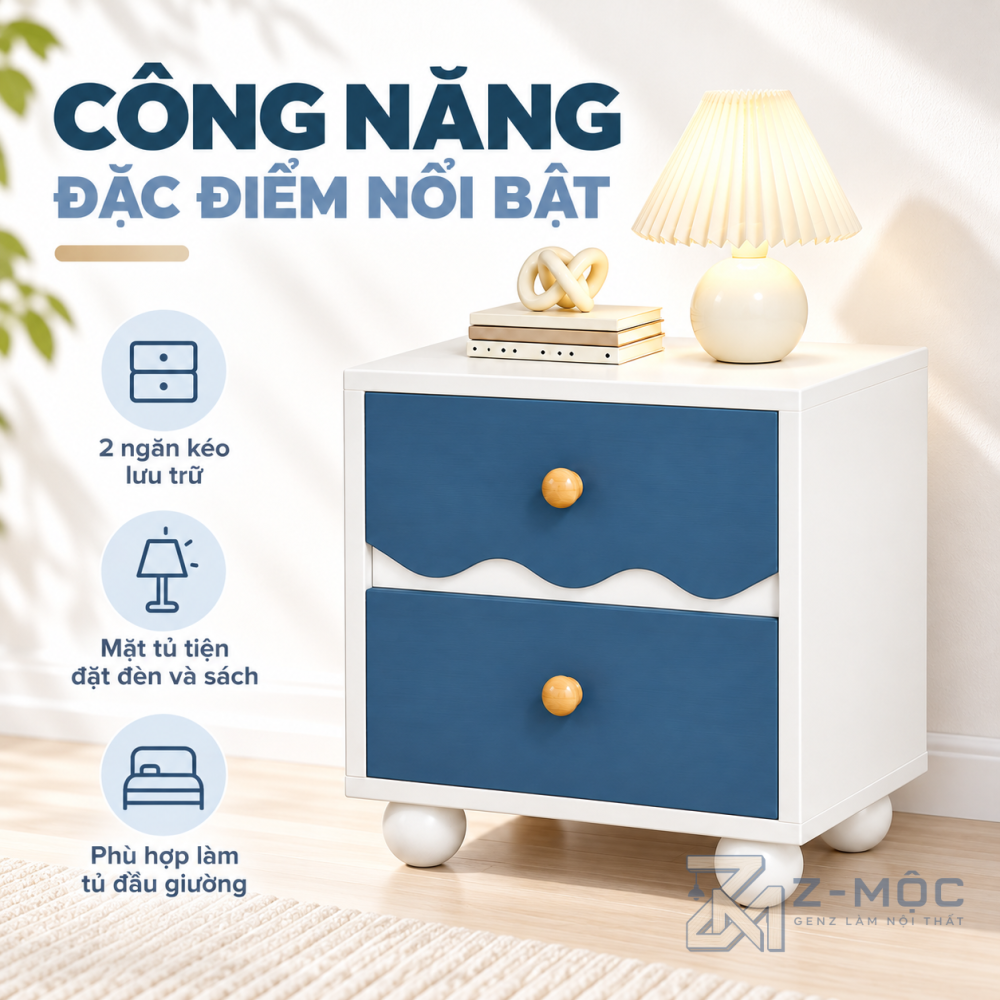 Hai Ngăn Kéo Tiện Lợi, Sắp Xếp Đồ Dùng Gọn Gàng