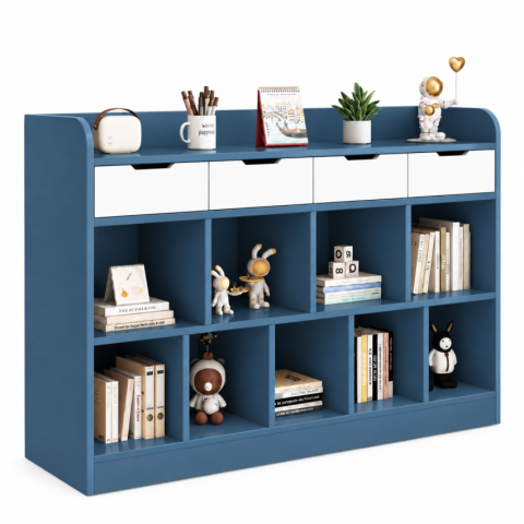 Kệ Sách Gỗ MDF Nhiều Ngăn Để Đồ Tiện Dụng ZM-71018