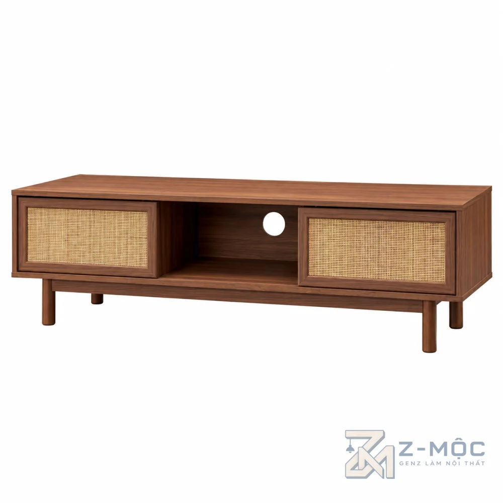 Kệ Tivi Gỗ Công Nghiệp Phối Mây Đan Hiện Đại ZM-90015 - ảnh chi tiết 1