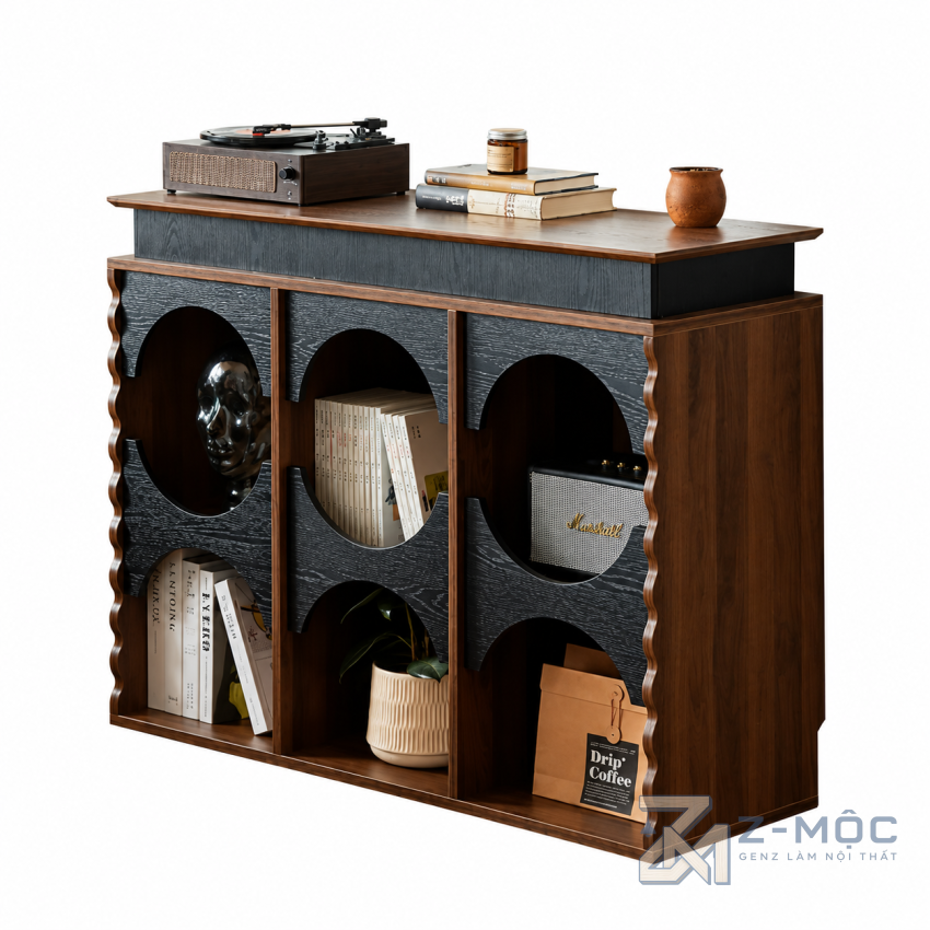 Kệ Trang Trí Mở Họa Tiết Vòm Thiết Kế Hiện Đại ZM-94031 - ảnh chi tiết 1