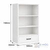 Kích thước chi tiết Giá Sách Màu Trắng Có Ngăn Kéo Nhỏ Gọn ZM-71013