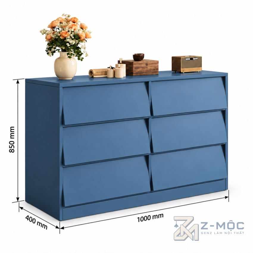 Kích thước chi tiết Tủ Trang Trí Cánh Lật Nhiều Ngăn Độc Đáo ZM-94030