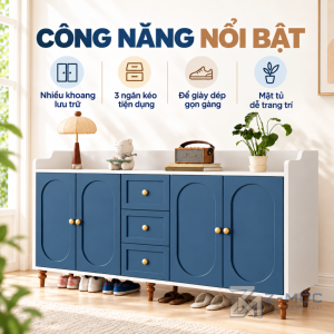 Nhiều Ngăn Lưu Trữ Giúp Sắp Xếp Giày Dép Gọn Gàng