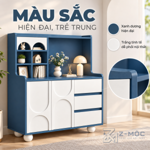 Phối Màu Xanh Trắng Phù Hợp Nội Thất Hiện Đại