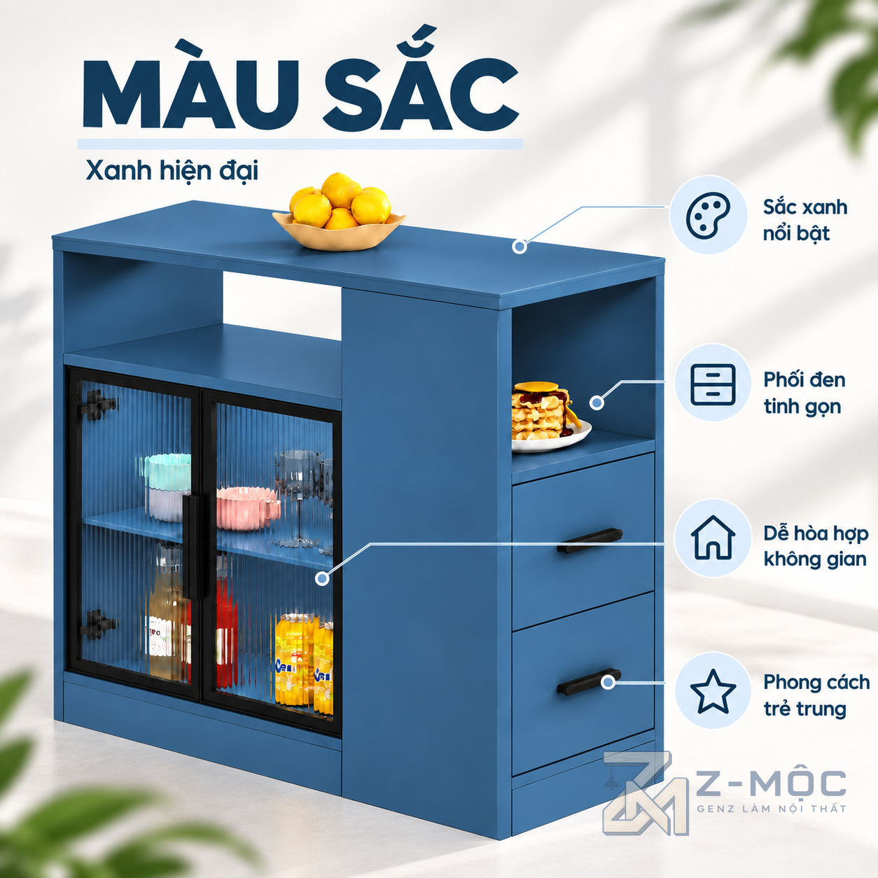 Phù hợp phòng khách, phòng ăn và căn hộ nhỏ
