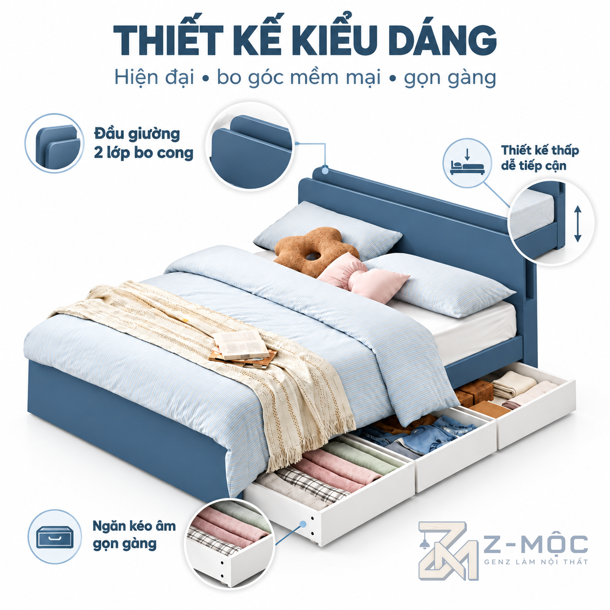 Thiết kế đơn giản, hiện đại và dễ sử dụng